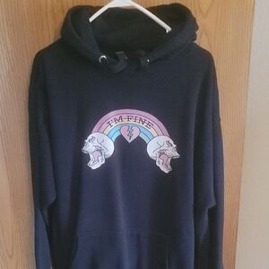 Black Graphic Hoodie
